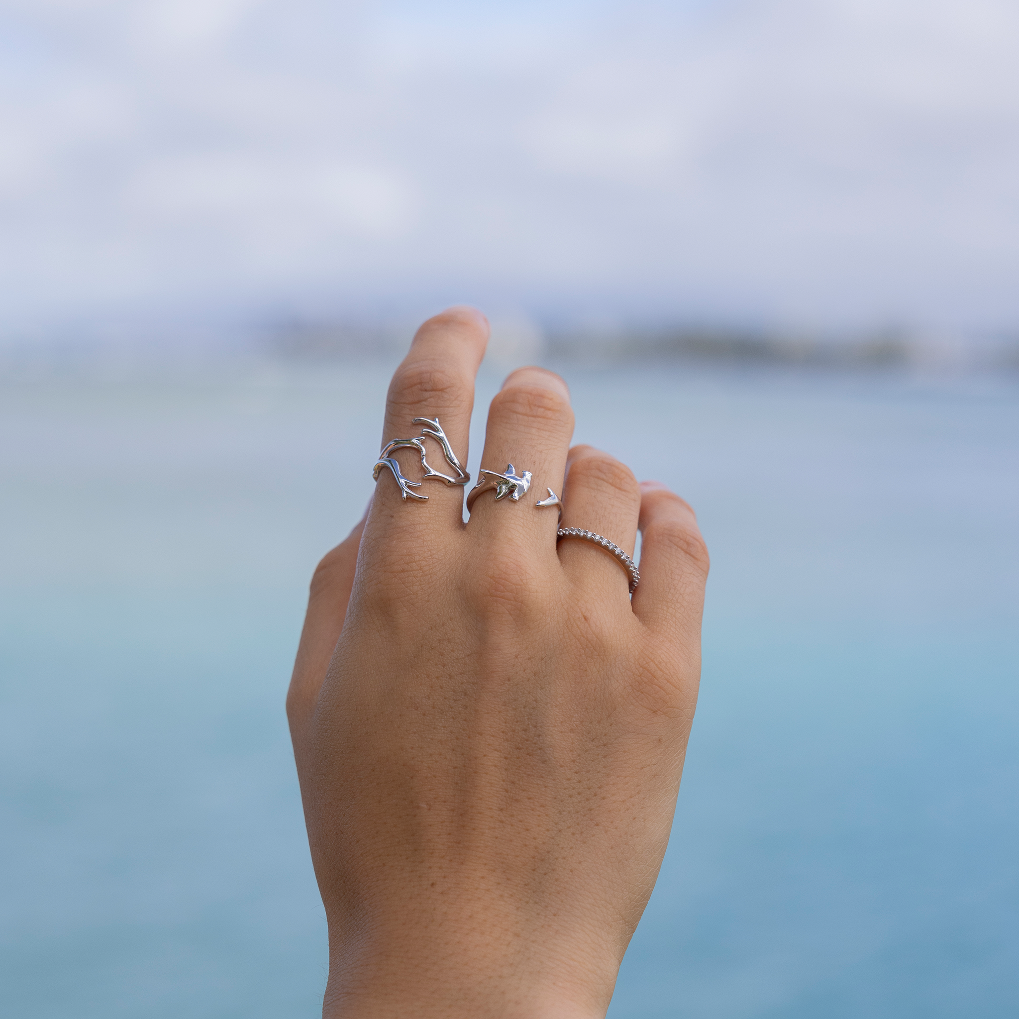 Anniversary Ring in White Gold with Diamonds