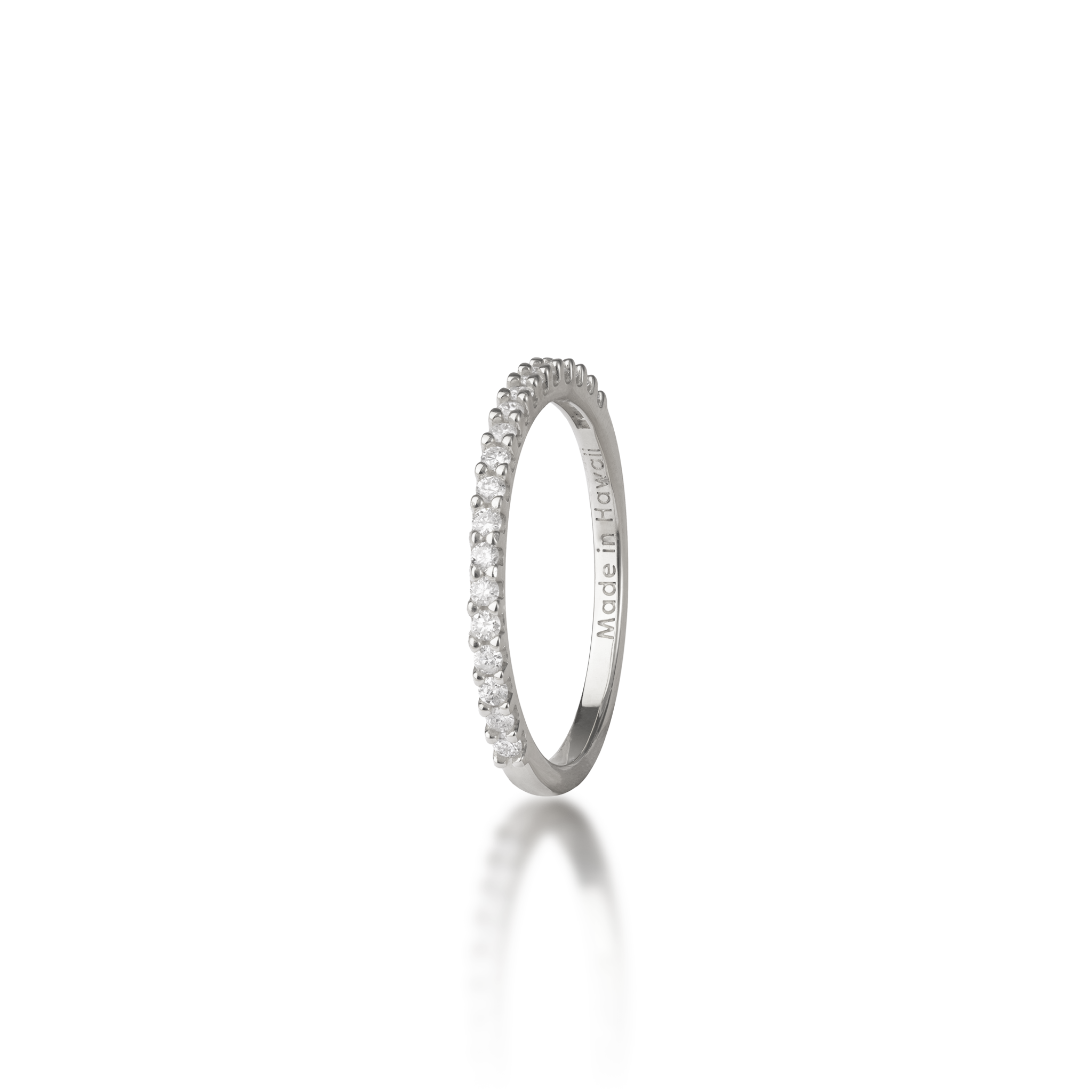 Anniversary Ring in White Gold with Diamonds