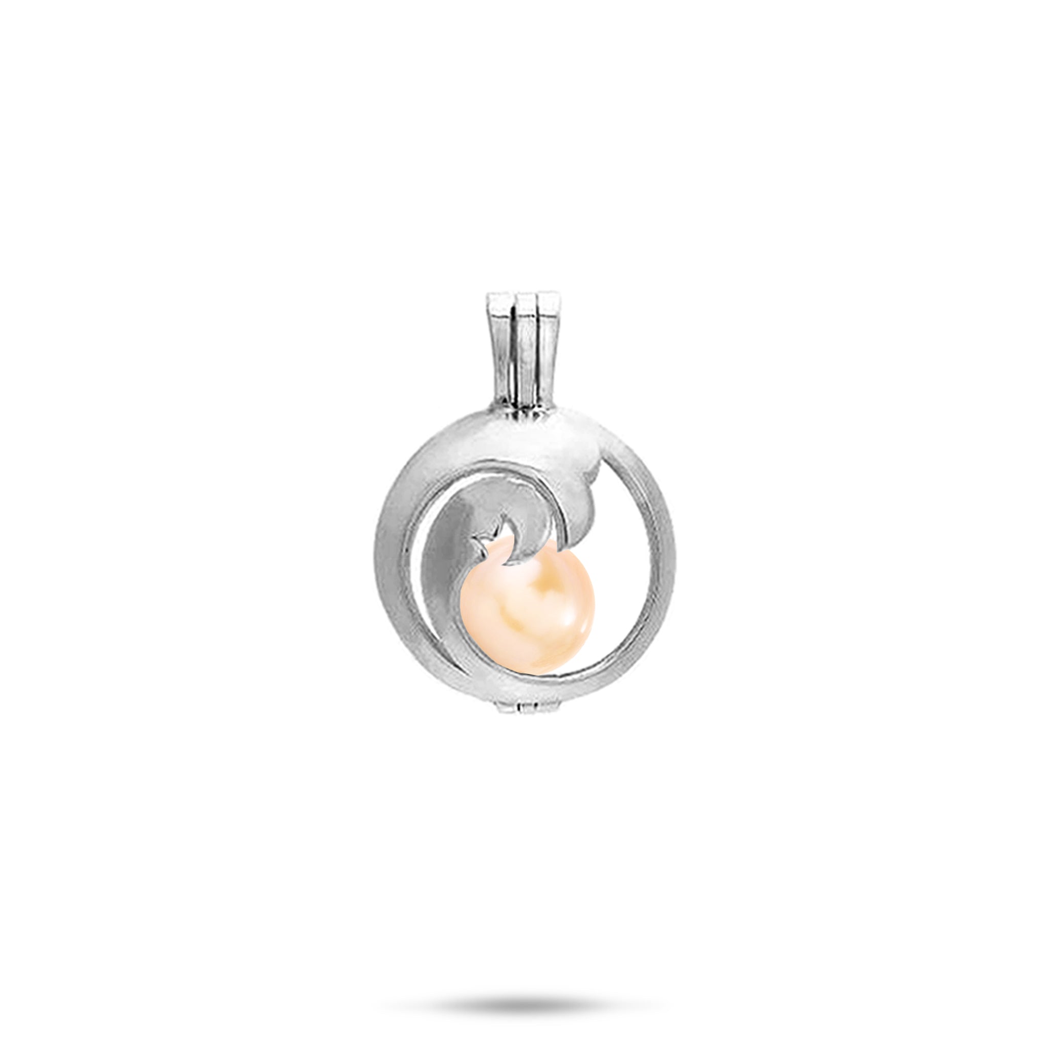 Pick A Pearl Nalu Cage Pendant in Sterling Silver - 15mm