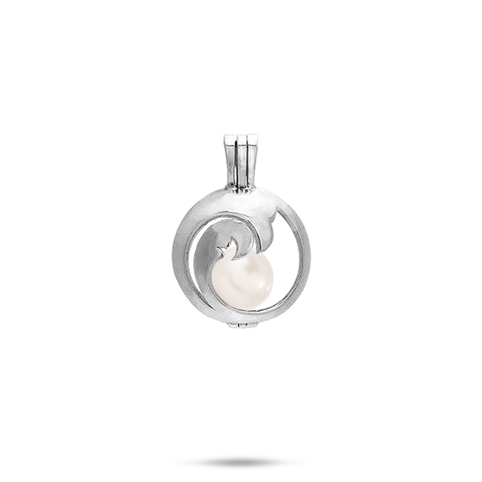 Pick A Pearl Nalu Cage Pendant in Sterling Silver - 15mm