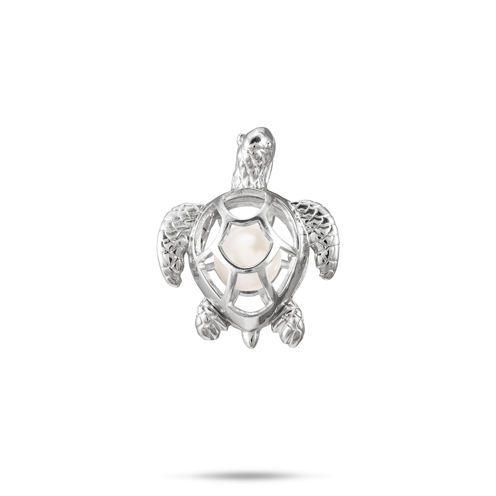 Pick A Pearl Honu Pendant in Sterling Silver - 23mm