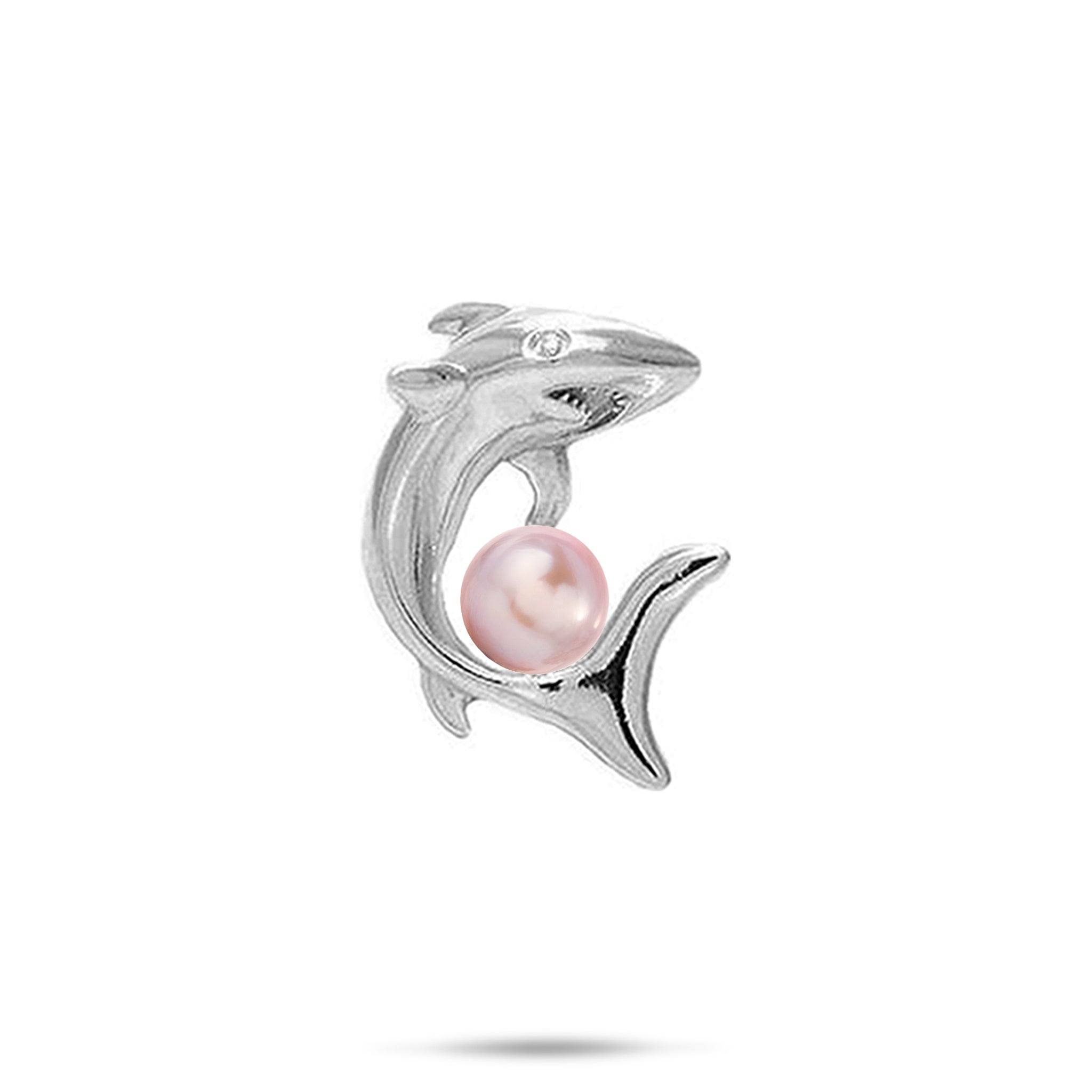 Pick A Pearl Shark Pendant in Sterling Silver