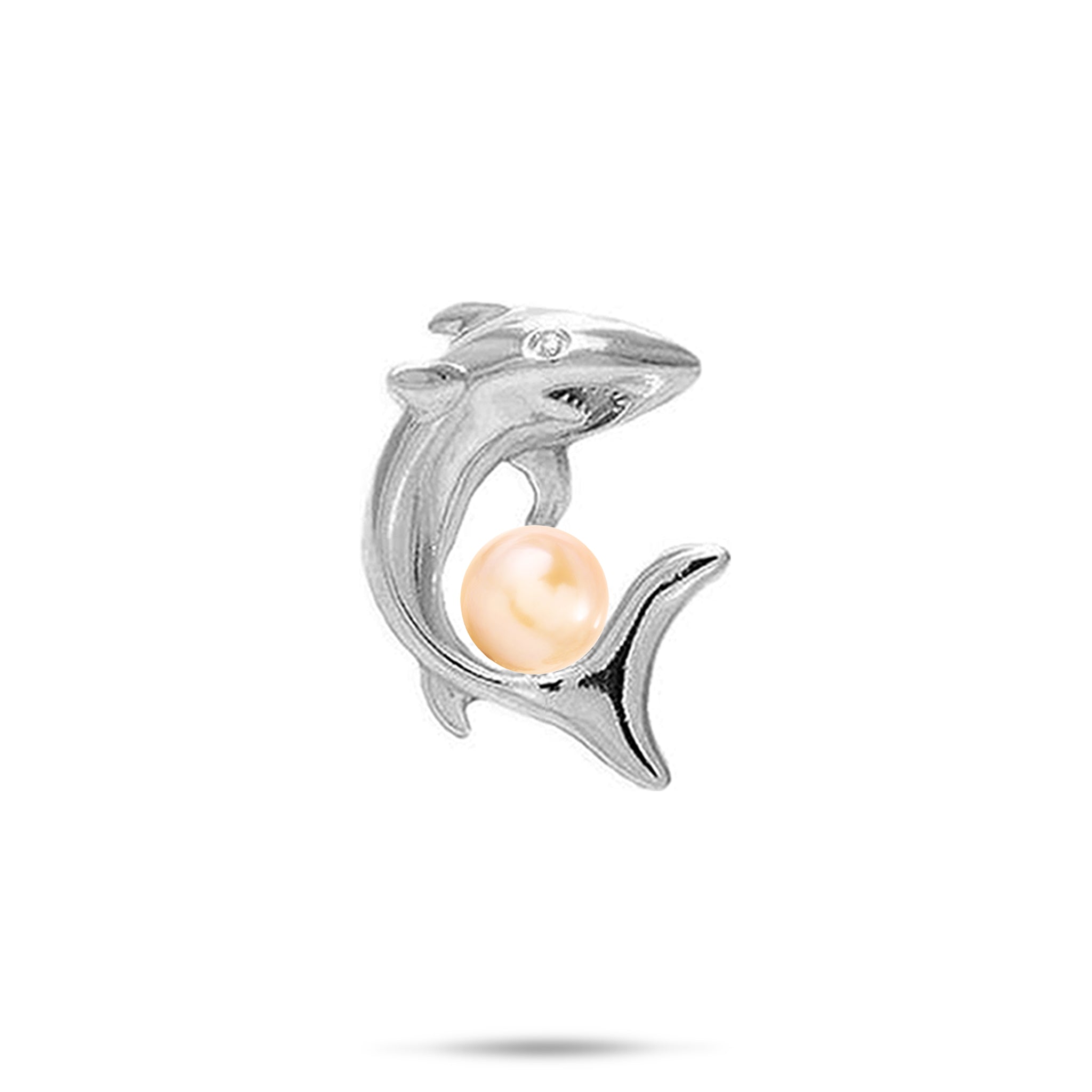 Pick A Pearl Shark Pendant in Sterling Silver