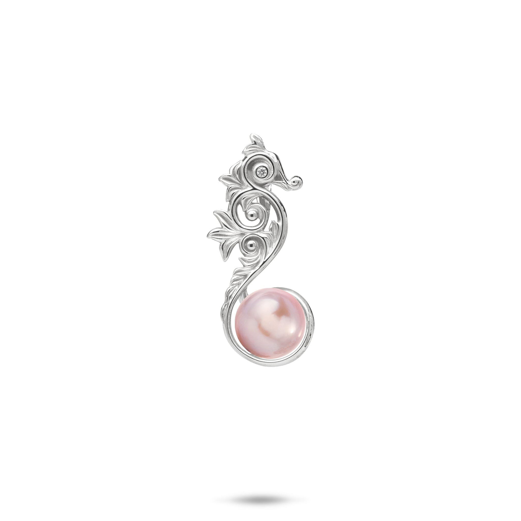 Pick A Pearl Living Heirloom Seahorse Pendant in Sterling Silver - 24mm