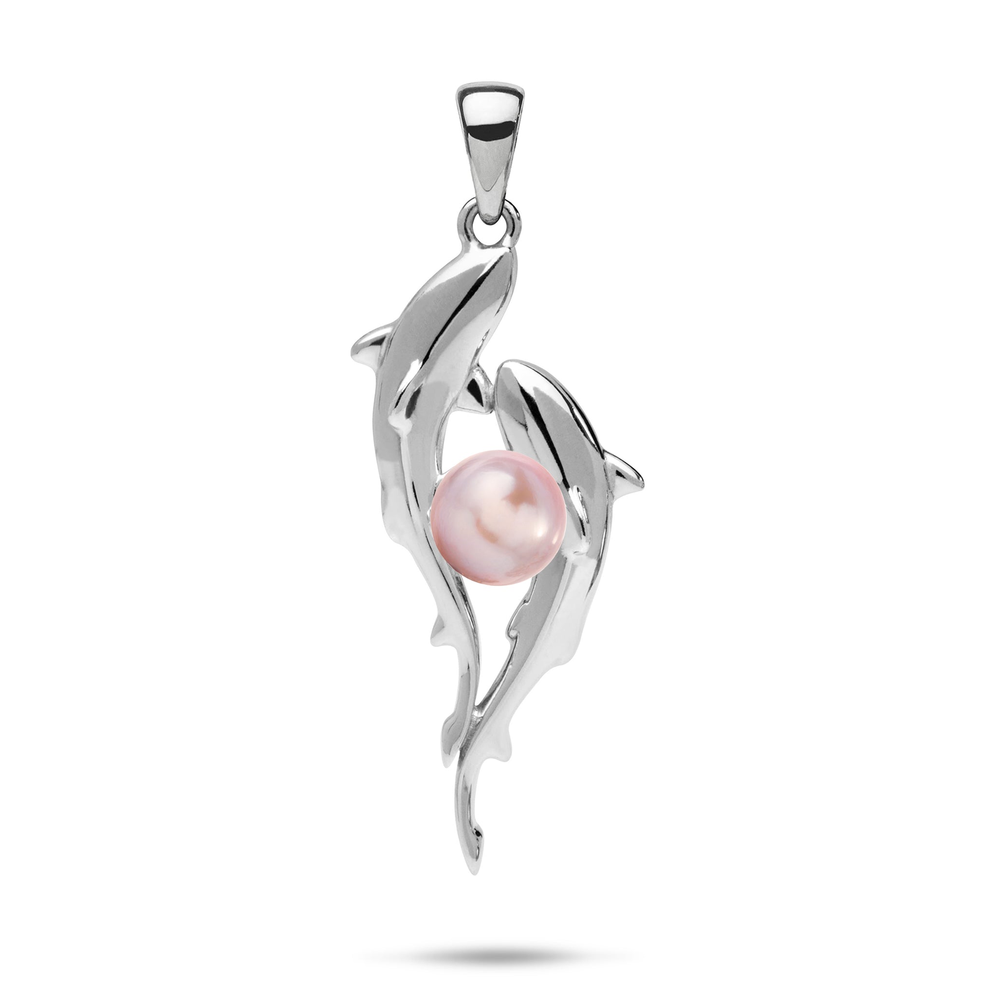 Pick A Pearl Shark Pendant in Sterling Silver - 33mm