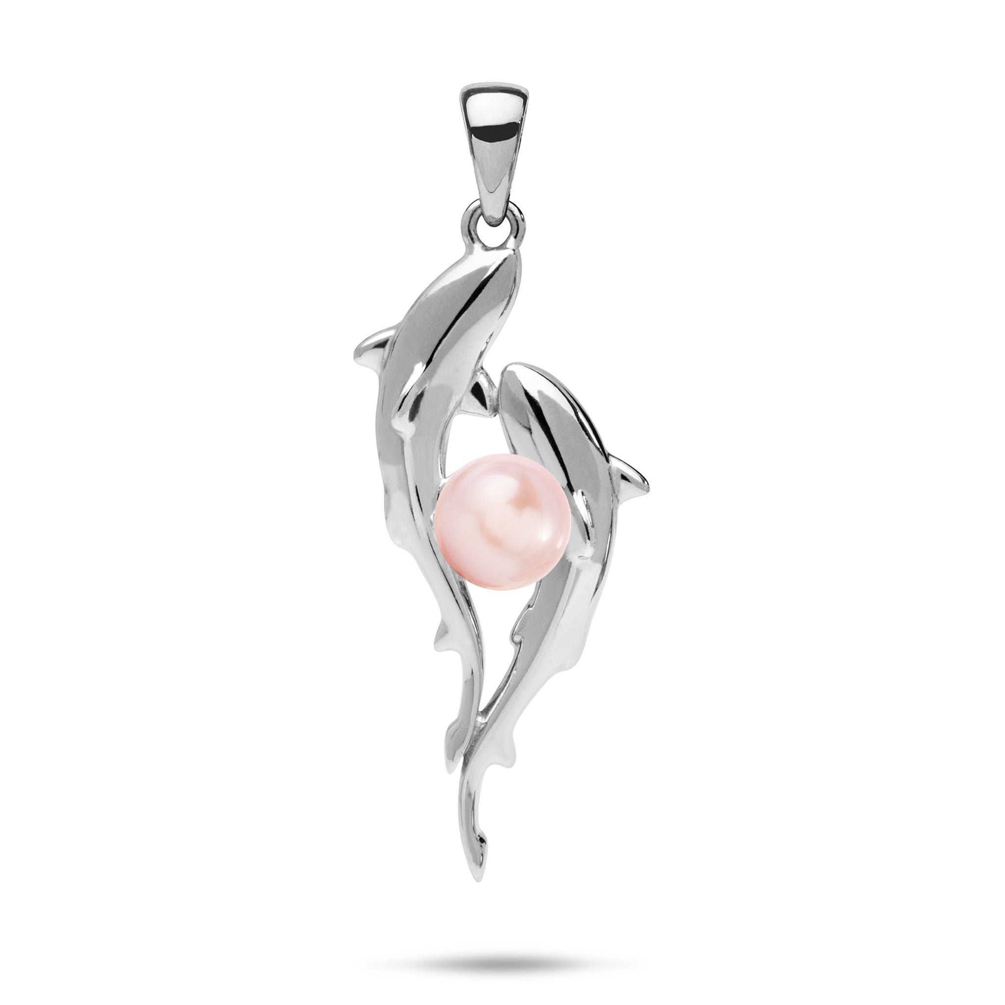 Pick A Pearl Shark Pendant in Sterling Silver - 33mm