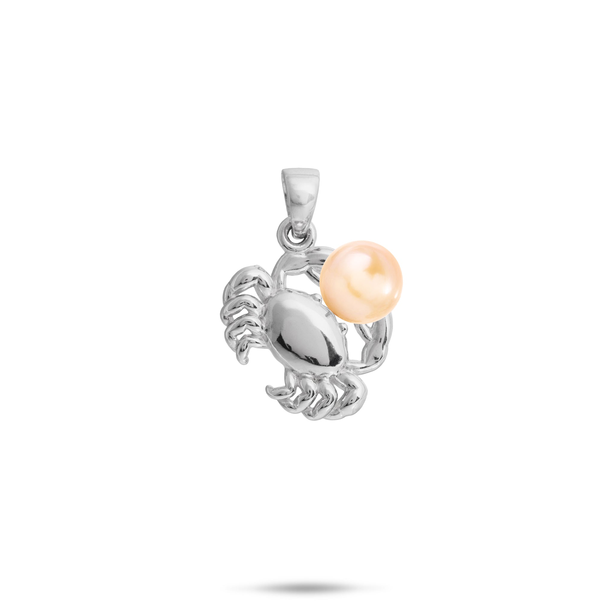 Pick A Pearl Crab Pendant in Sterling Silver - 15mm