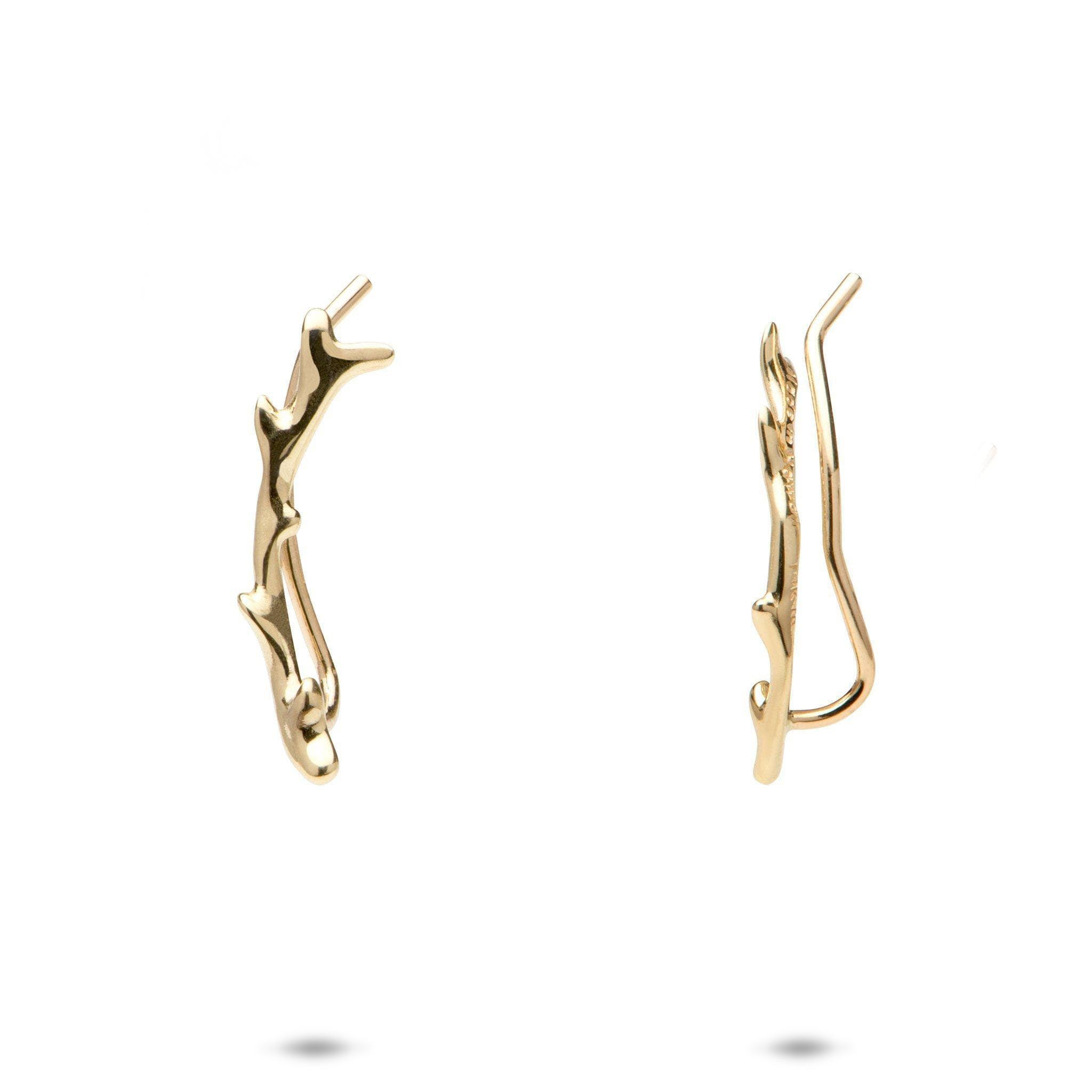 Heritage Climber Earrings in Gold