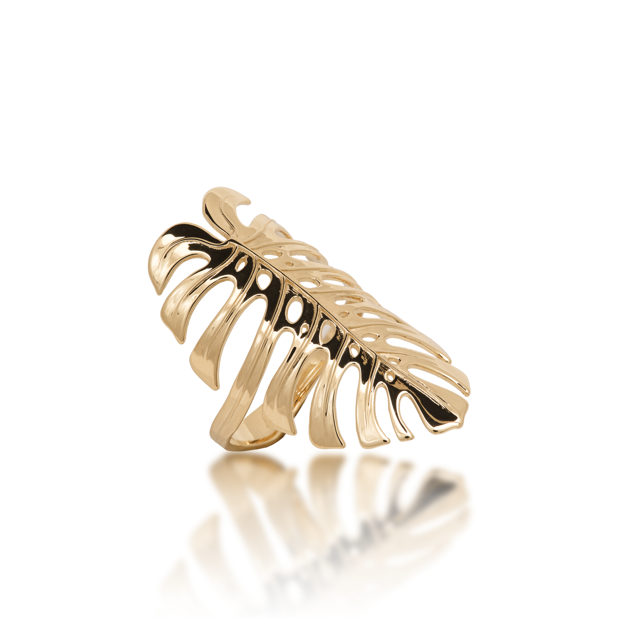 Monstera Ring in Gold - 30mm