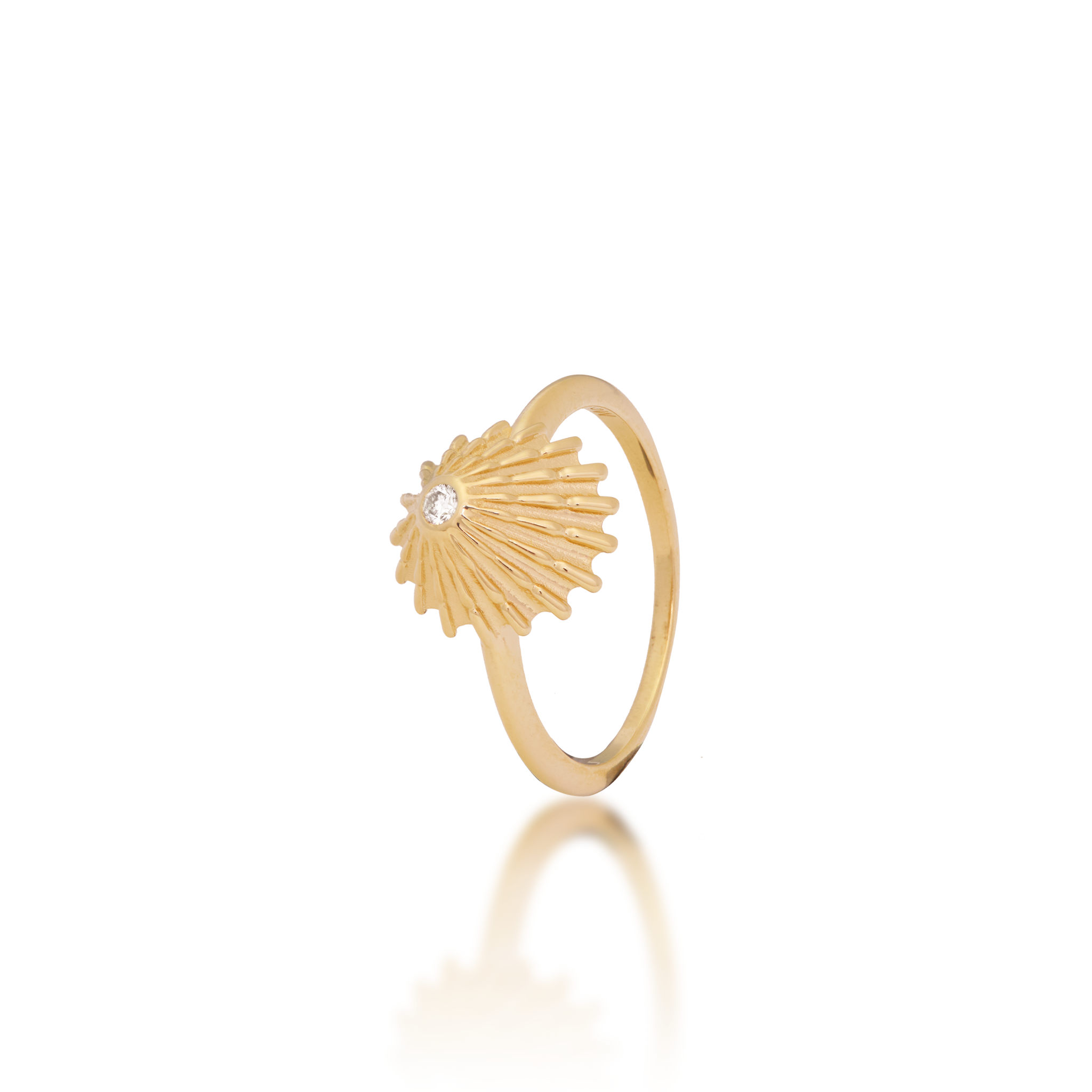 ʻOpihi Ring in Gold with Diamond - 12mm