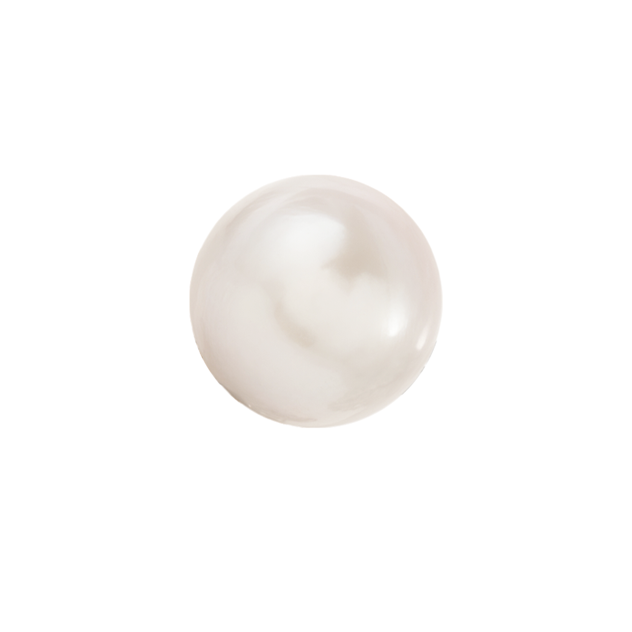 Pick A Pearl Single White Freshwater Pearl on a white background