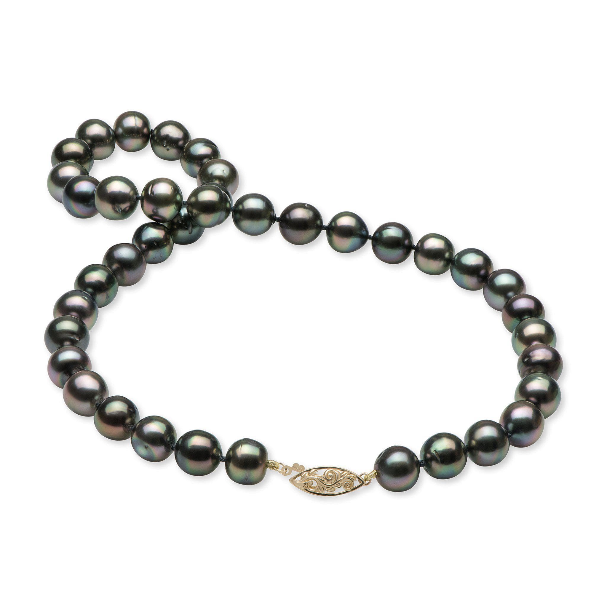 18-19" Tahitian Black Pearl Strand in Gold-Maui Divers Jewelry